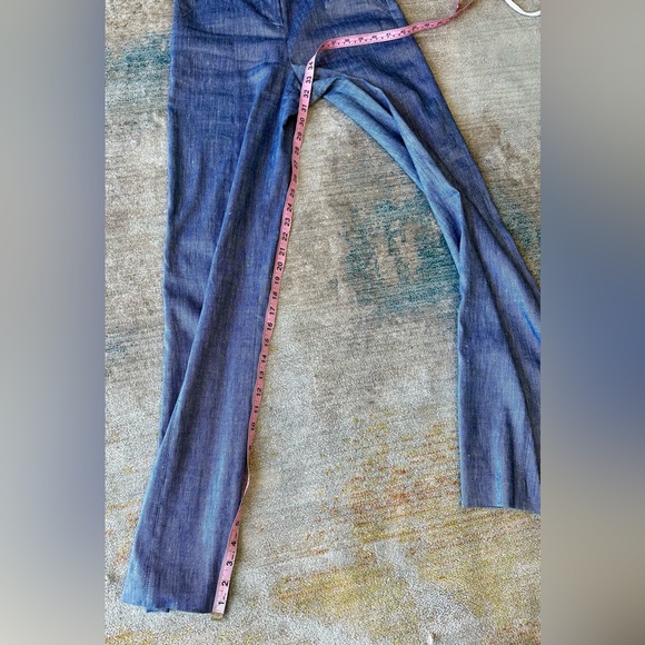 New Like Condition Sunny High Waisted Flare Pants  Veronica Beard 00 Ink White - Picture 12 of 13